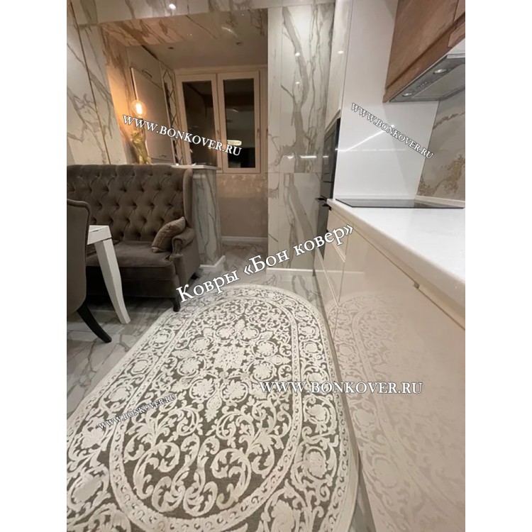 Овальный Шелковистый Ковер Для Гостиной Дизайн 22263