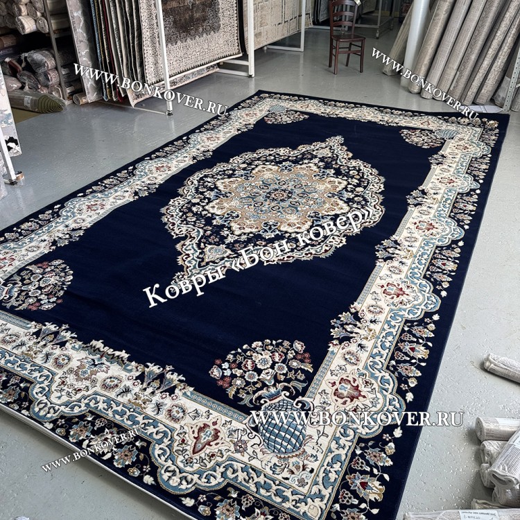 Турецкий Ковер Медальон дизайн 72 Синий
