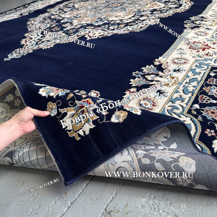 Турецкий Ковер Медальон дизайн 72 Синий