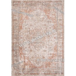 Ковер турецкий комнатный дизайн 70 Терракотовый Лофт